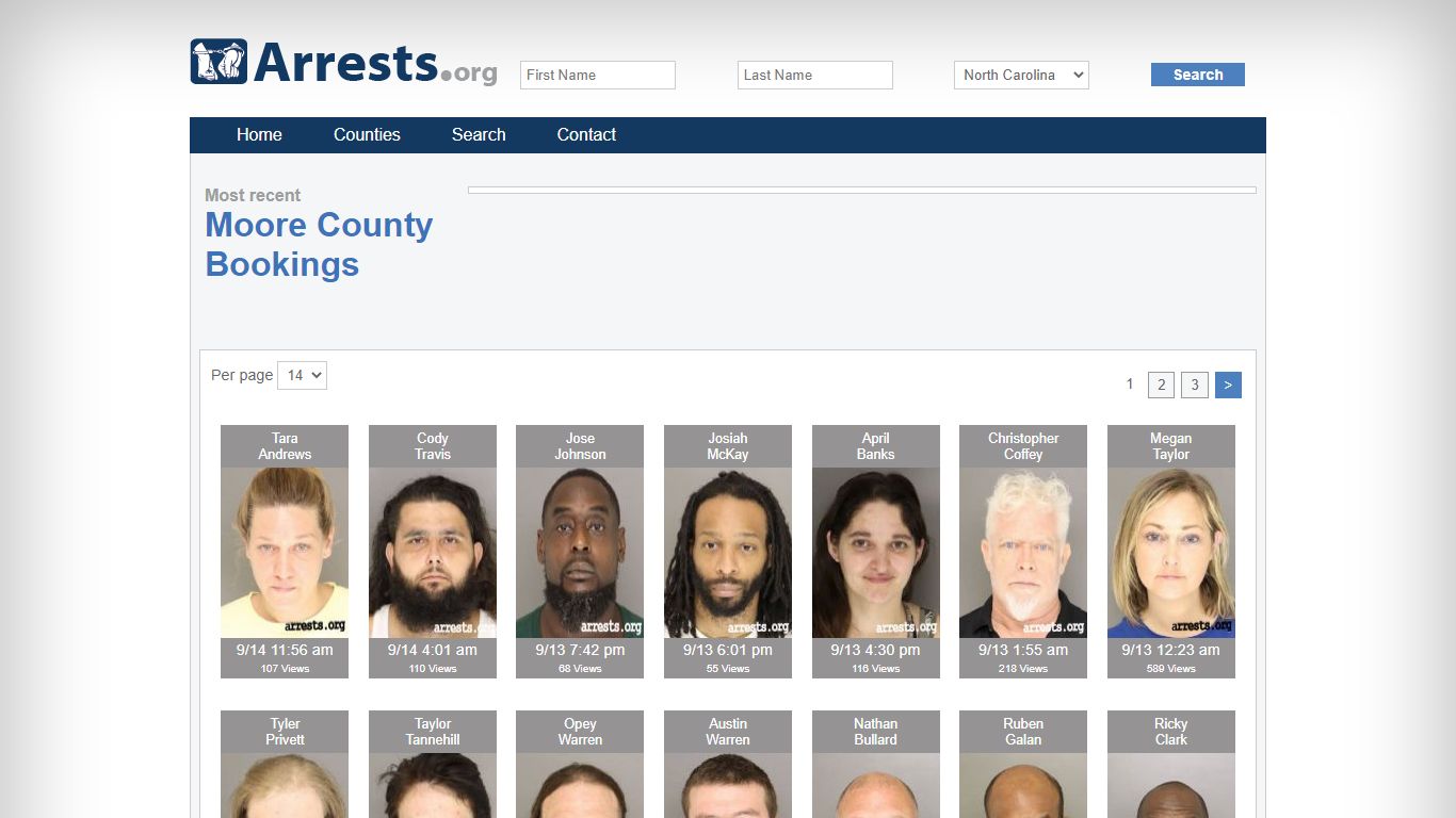 Moore County Arrests and Inmate Search